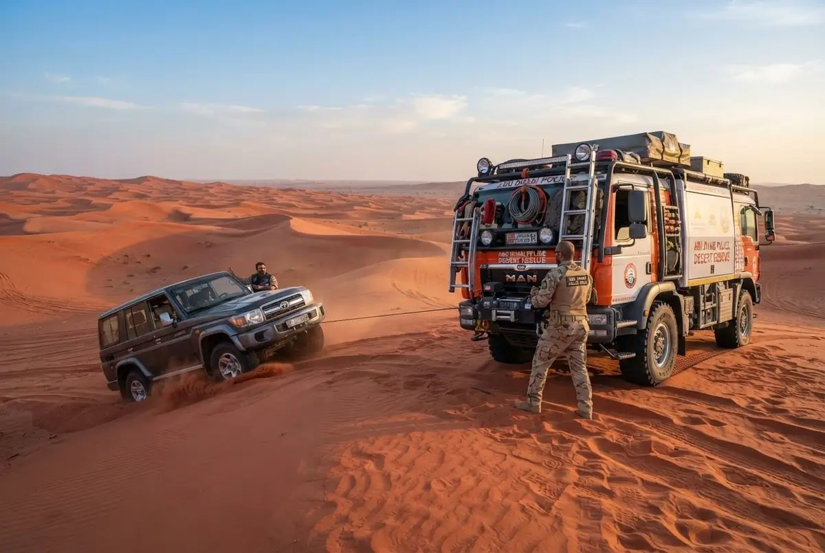 سحب السيارات من الرمل