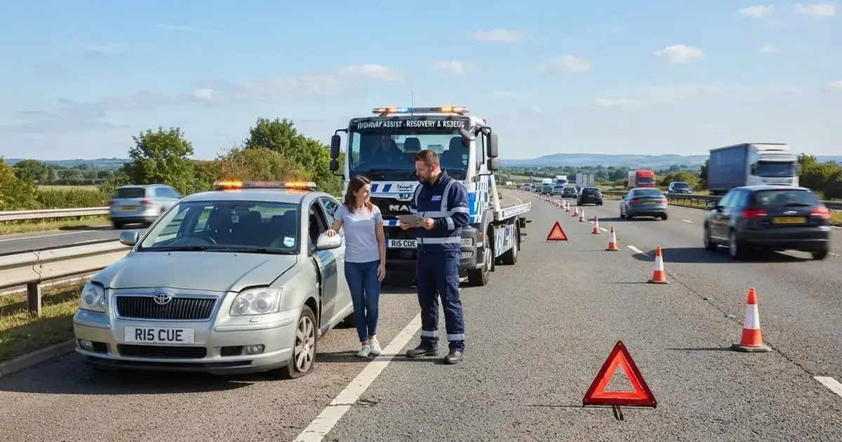المساندة على الطريق في الحوادث